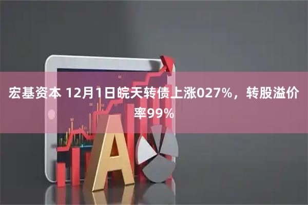 宏基资本 12月1日皖天转债上涨027%，转股溢价率99%