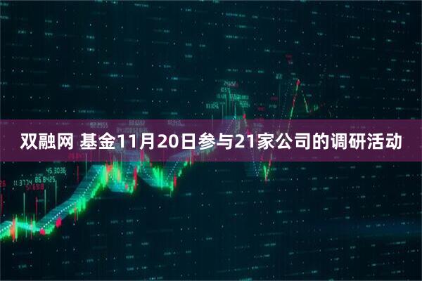 双融网 基金11月20日参与21家公司的调研活动