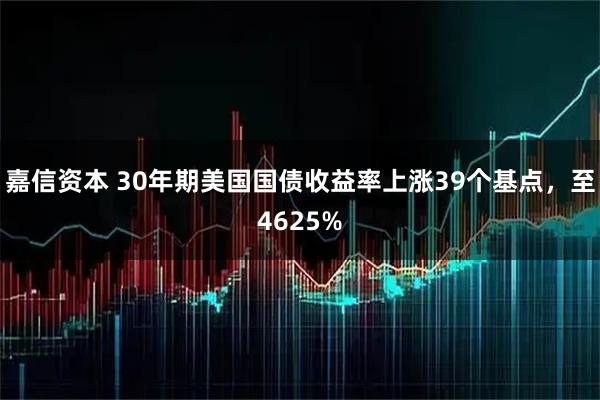 嘉信资本 30年期美国国债收益率上涨39个基点，至4625%